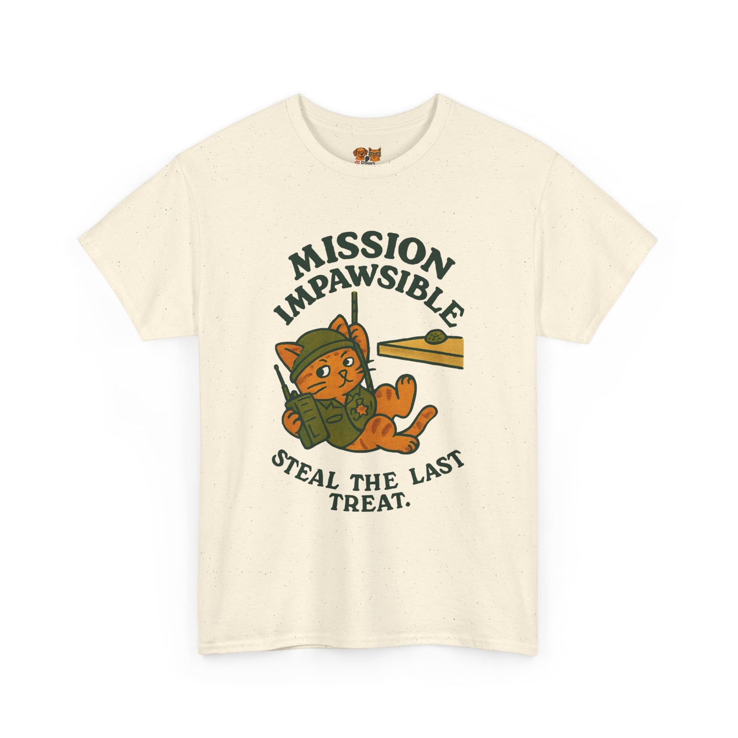 Mission Impawsible Cat Tee - "Steal The Last Treat" Funny Cat T-Shirt