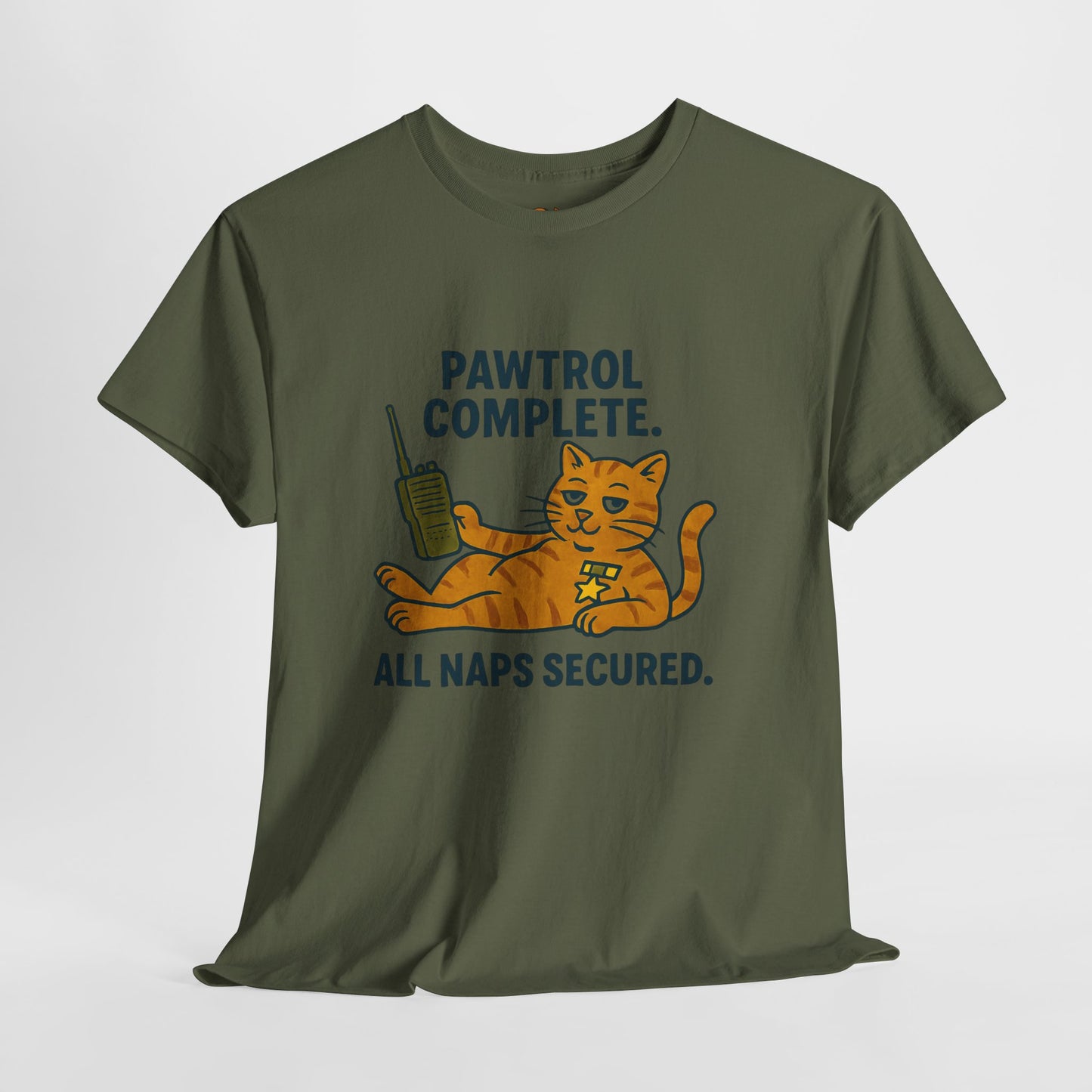 Pawtrol Complete  — “All Naps Secured” Funny Cat Tee
