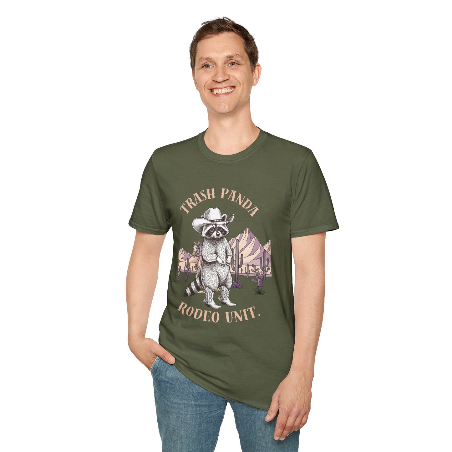 Rodeo Raccoon T-Shirt — 'Vintage Western Graphic Tee