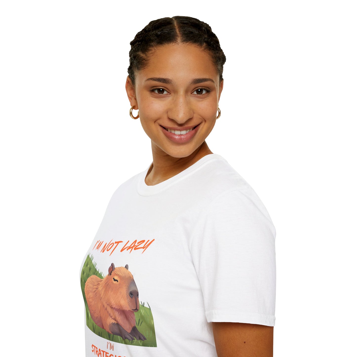 Capybara 'I'm Not Lazy—Strategically Relaxed' T-Shirt