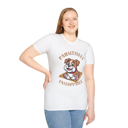 Pawsitively Unstoppable Puppy T-Shirt