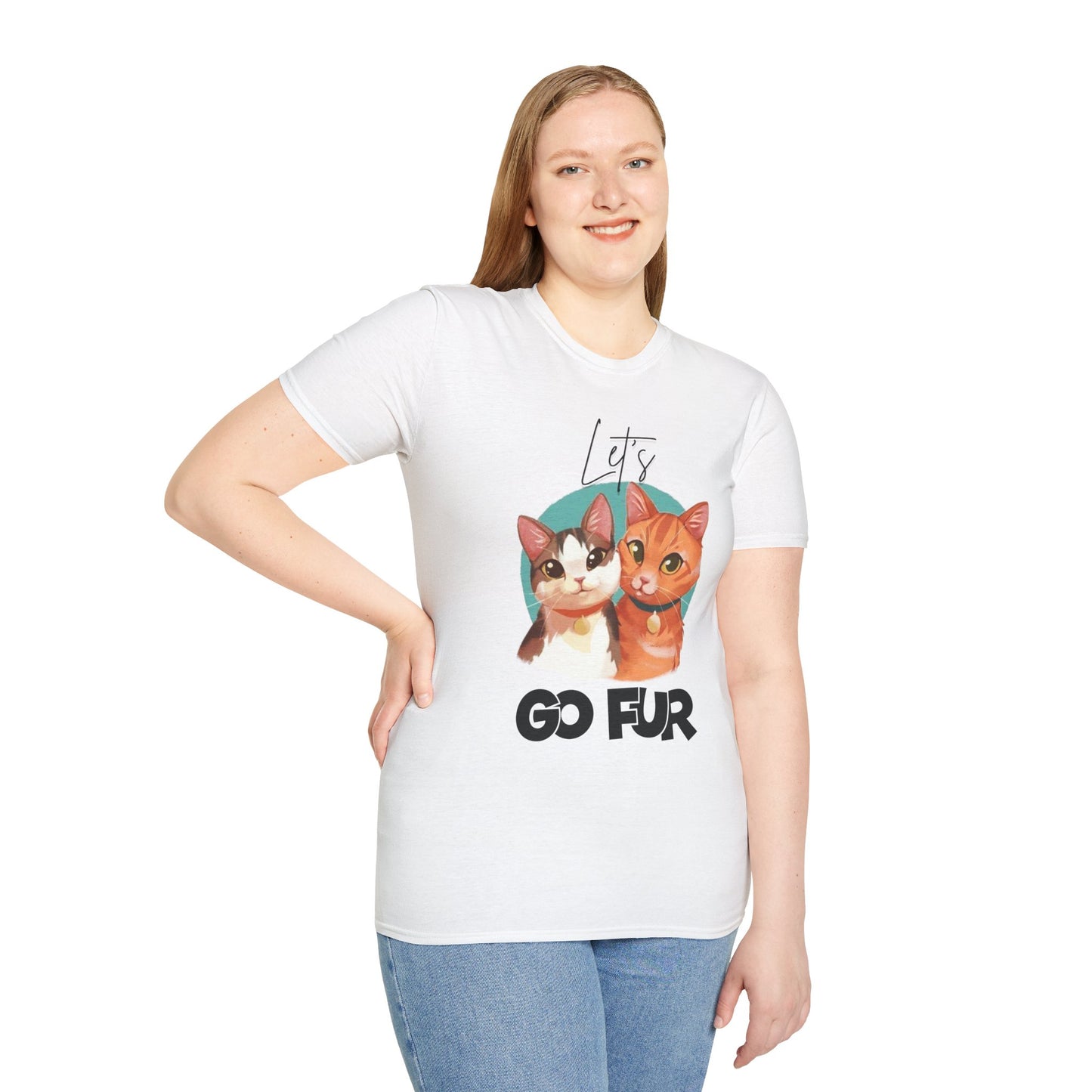 Let's Go Fur Cat T-Shirt — Cute Pair Cat Tee for Cat Lovers
