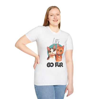 Let's Go Fur Cat T-Shirt — Cute Pair Cat Tee for Cat Lovers