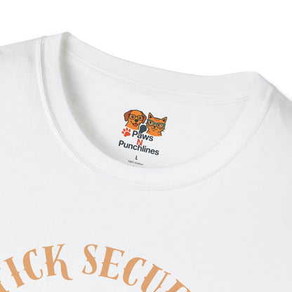 Stick Secured Dog T-Shirt — "Mission Accomplished" Graphic Tee