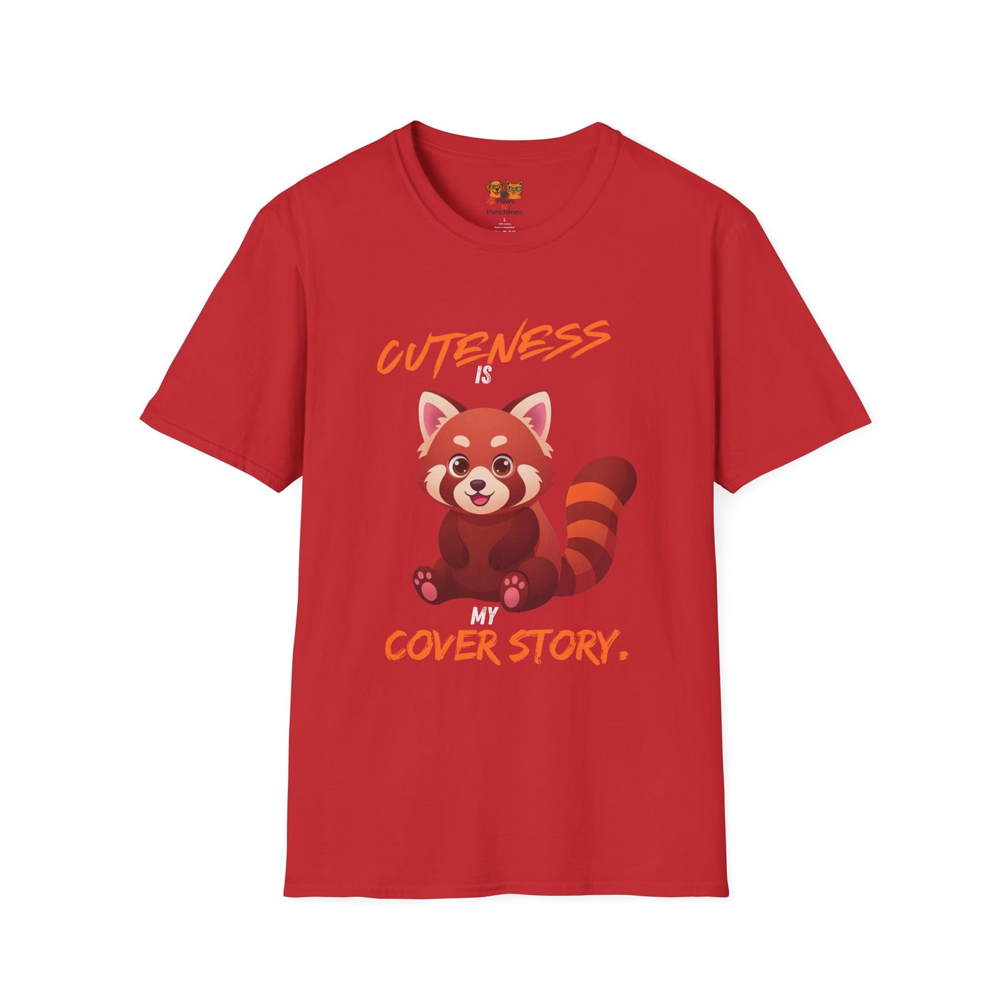 Cuteness Is My Cover Story Red Panda T-Shirt