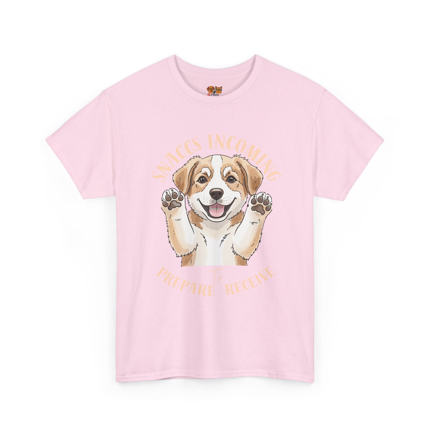 Corgi Puppy Pawprints T‑Shirt — Happy 'Mooorning' Dog Lover Tee