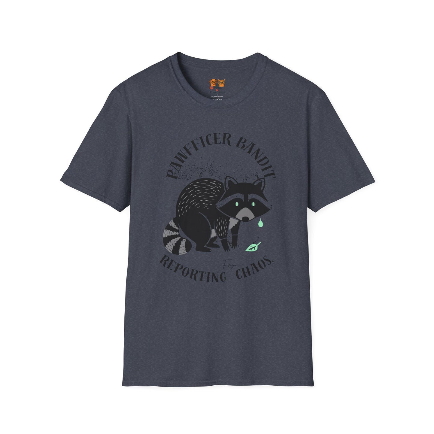 “Racoon Bandit ” T-Shirt — Cute Raccoon Graphic Tee