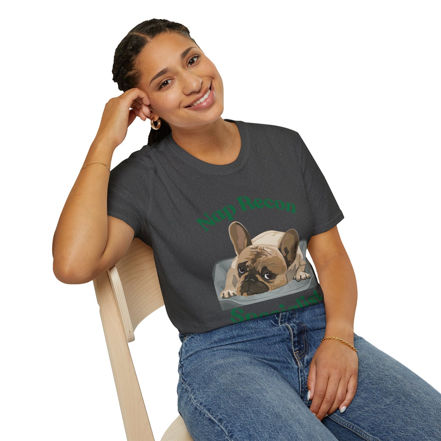 Nap Recon Specialist T-Shirt — Cute French Bulldog Nap Shirt for Dog Lovers