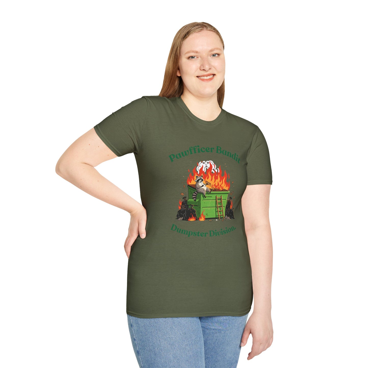 Pawfficer Bandit T-Shirt — Dumpster Division Graphic Tee