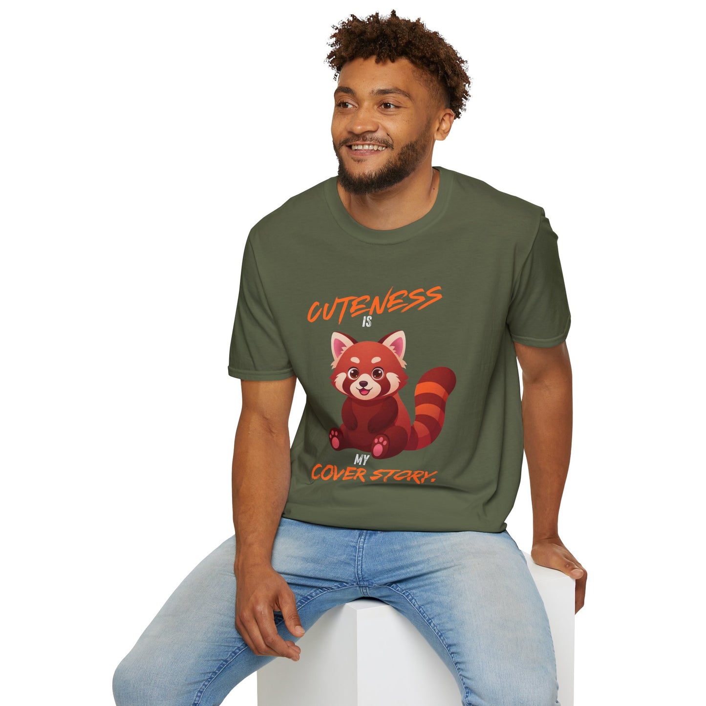 Cuteness Is My Cover Story Red Panda T-Shirt