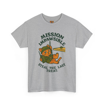 Mission Impawsible Cat Tee - "Steal The Last Treat" Funny Cat T-Shirt