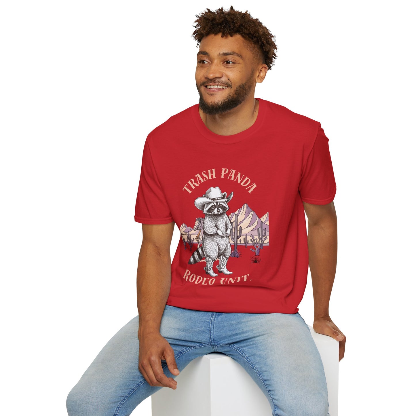 Rodeo Raccoon T-Shirt — 'Vintage Western Graphic Tee