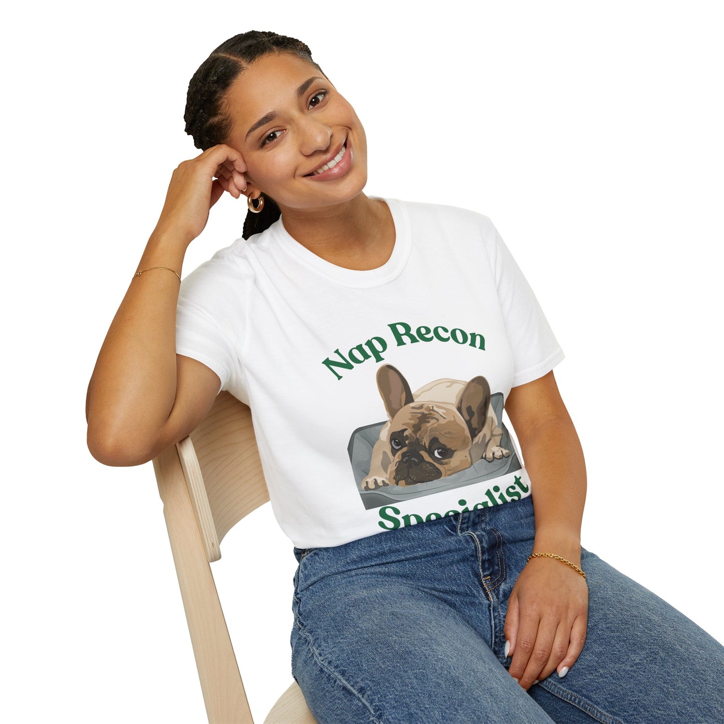 Nap Recon Specialist T-Shirt — Cute French Bulldog Nap Shirt for Dog Lovers