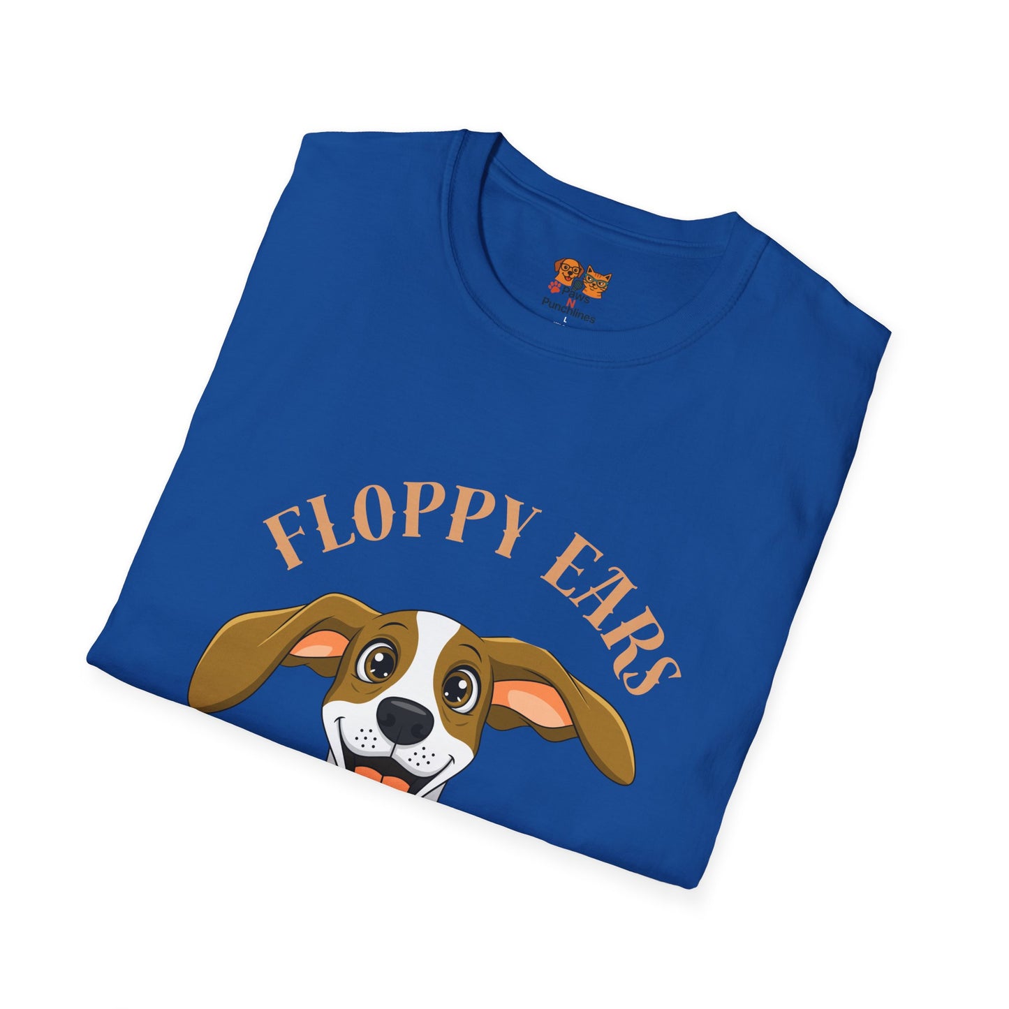 Floppy Ears Fierce Charm Dog T-Shirt — Cute Beagle Puppy Graphic Tee