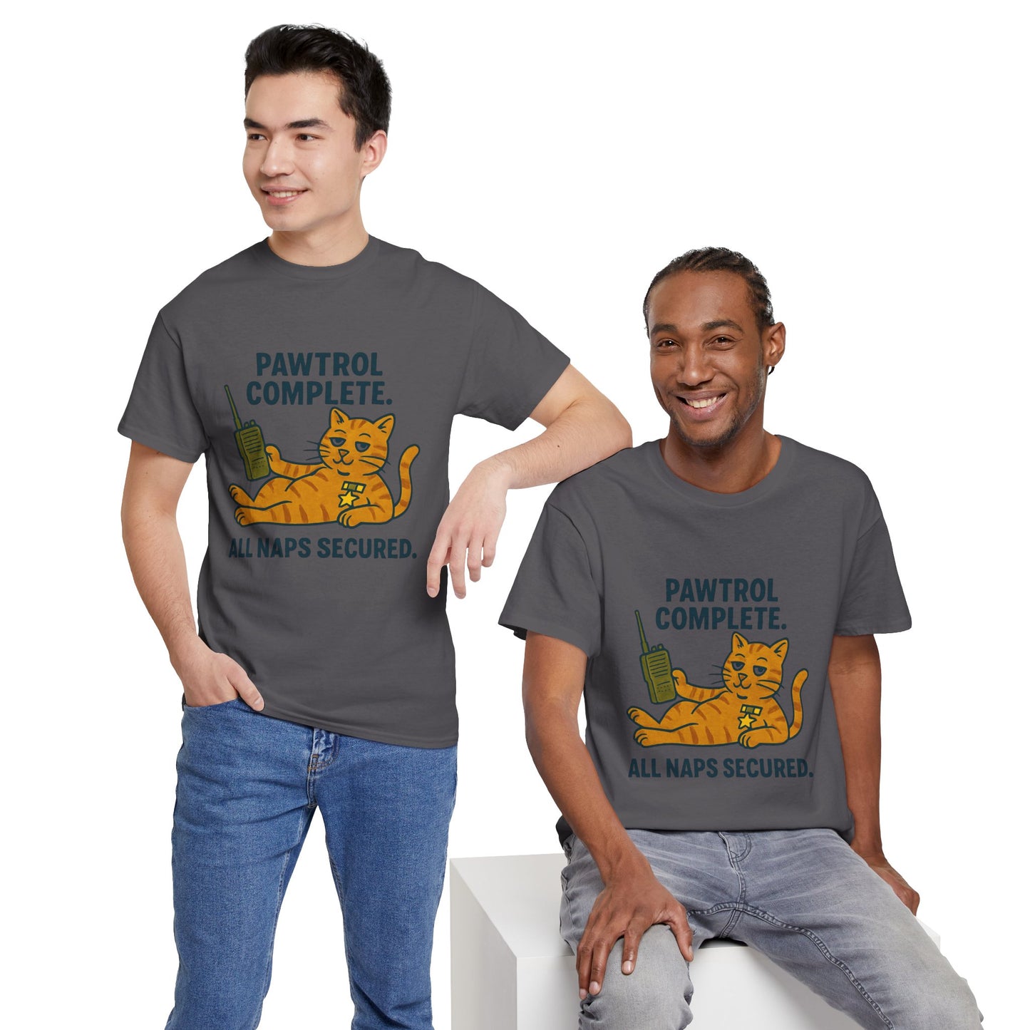 Pawtrol Complete  — “All Naps Secured” Funny Cat Tee
