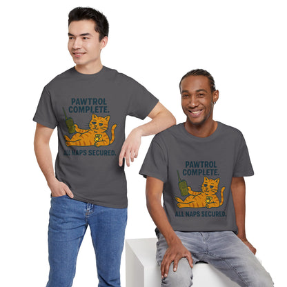 Pawtrol Complete  — “All Naps Secured” Funny Cat Tee