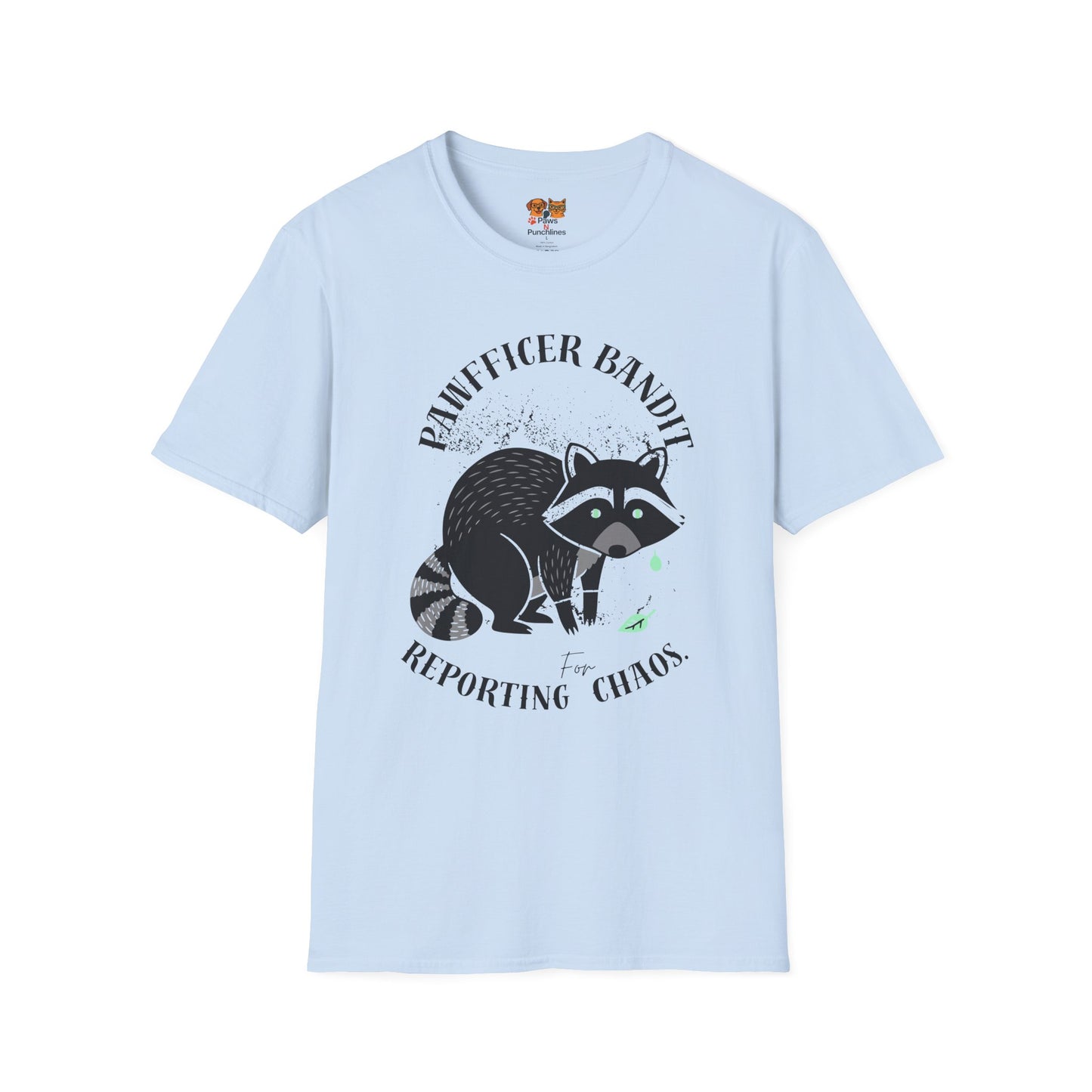“Racoon Bandit ” T-Shirt — Cute Raccoon Graphic Tee