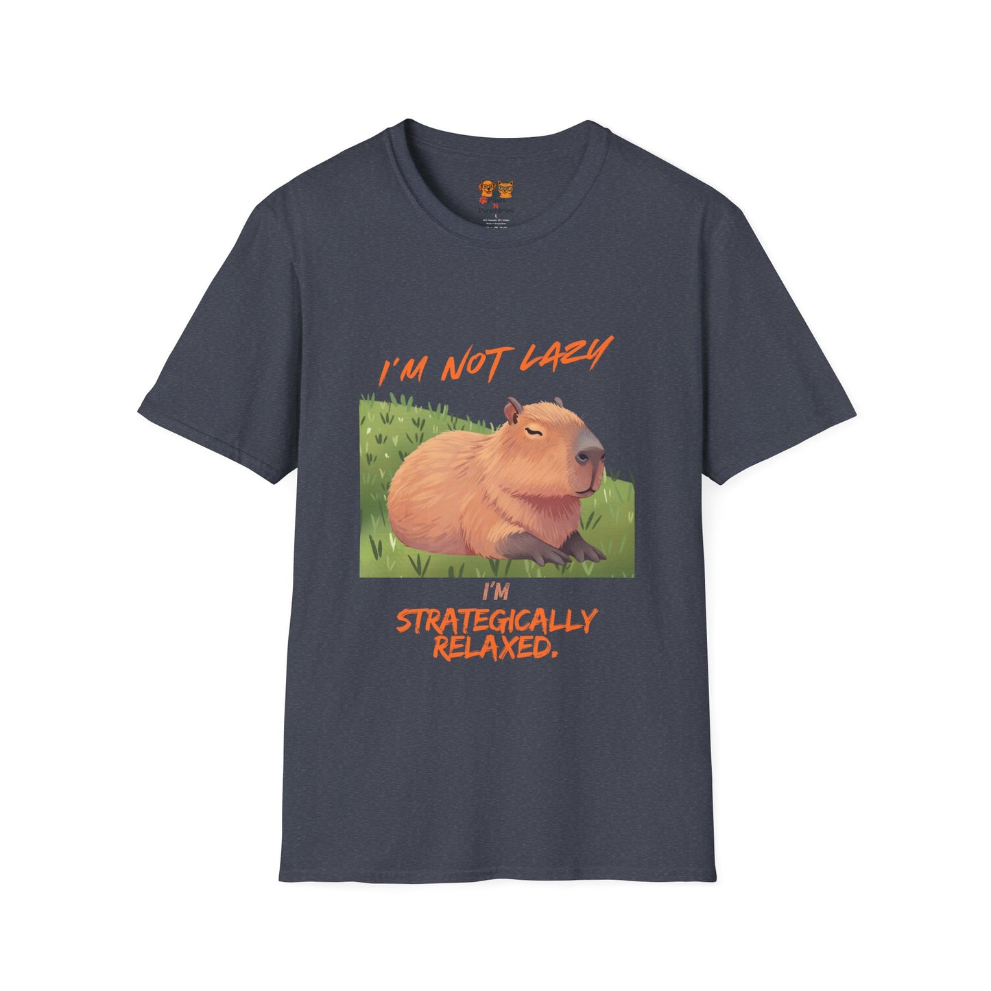 Capybara 'I'm Not Lazy—Strategically Relaxed' T-Shirt