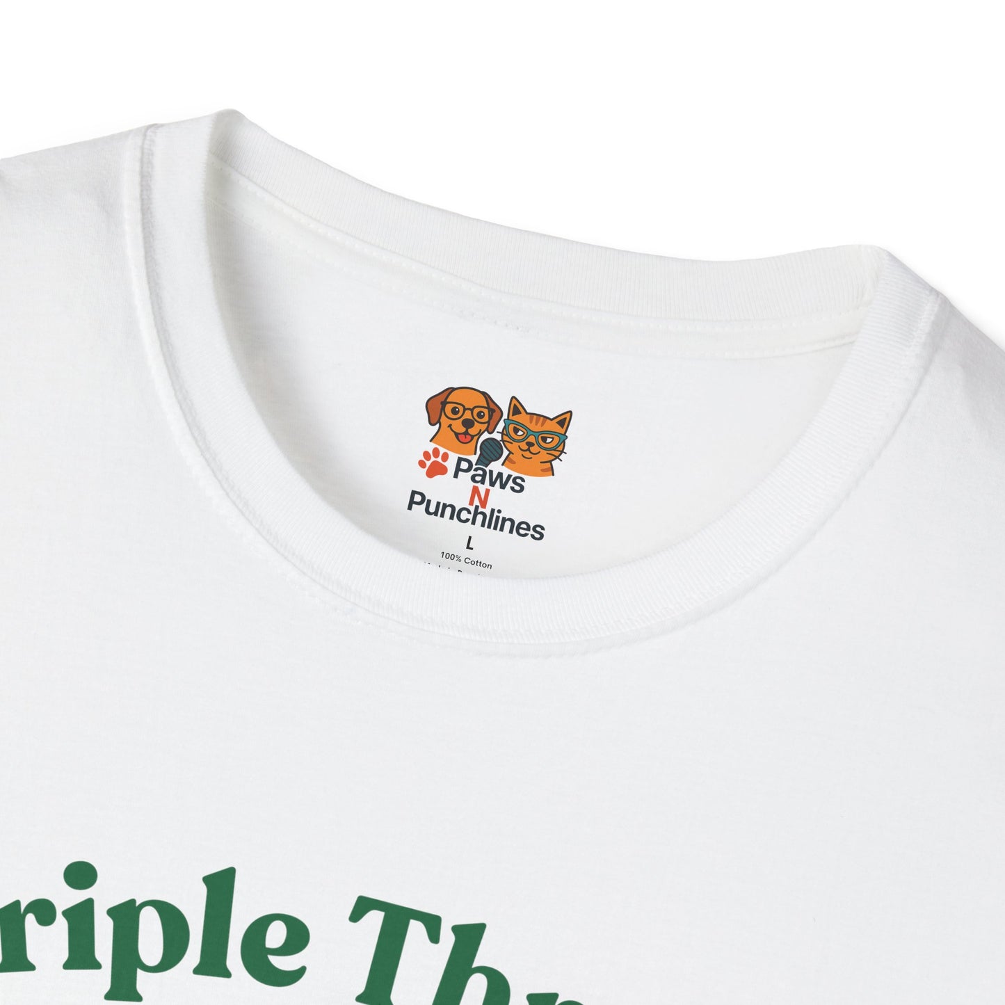 Triple Threat Snacc Edition T-Shirt — Cute Trio Puppy Graphic Tee