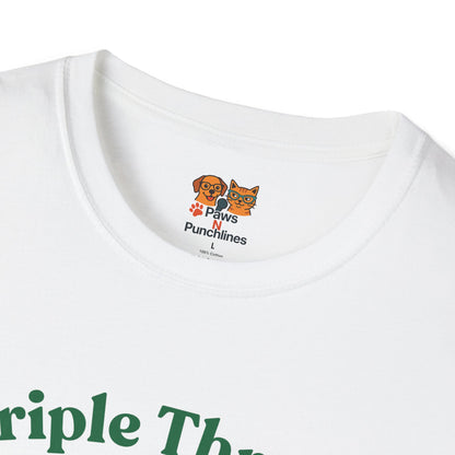 Triple Threat Snacc Edition T-Shirt — Cute Trio Puppy Graphic Tee