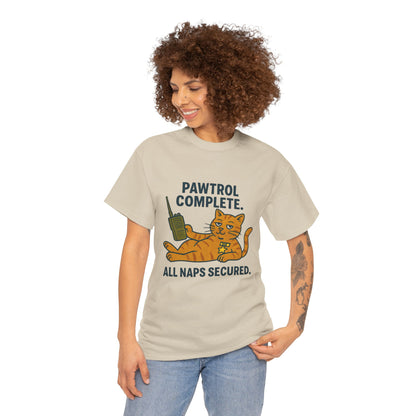Pawtrol Complete  — “All Naps Secured” Funny Cat Tee