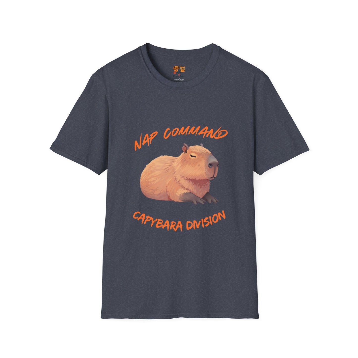 Nap Command Capybara T-Shirt — "Capybara Division" Cute Animal Nap Tee