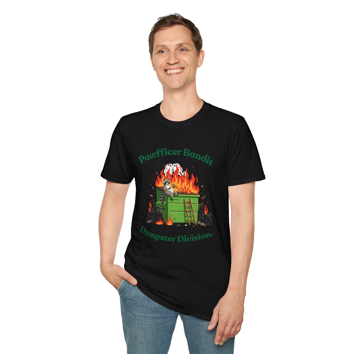 Pawfficer Bandit T-Shirt — Dumpster Division Graphic Tee