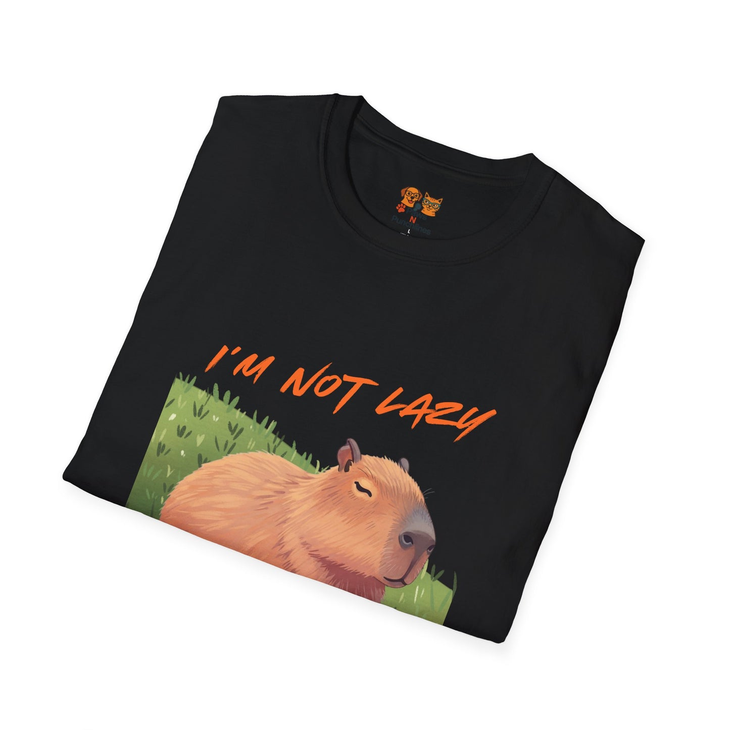 Capybara 'I'm Not Lazy—Strategically Relaxed' T-Shirt
