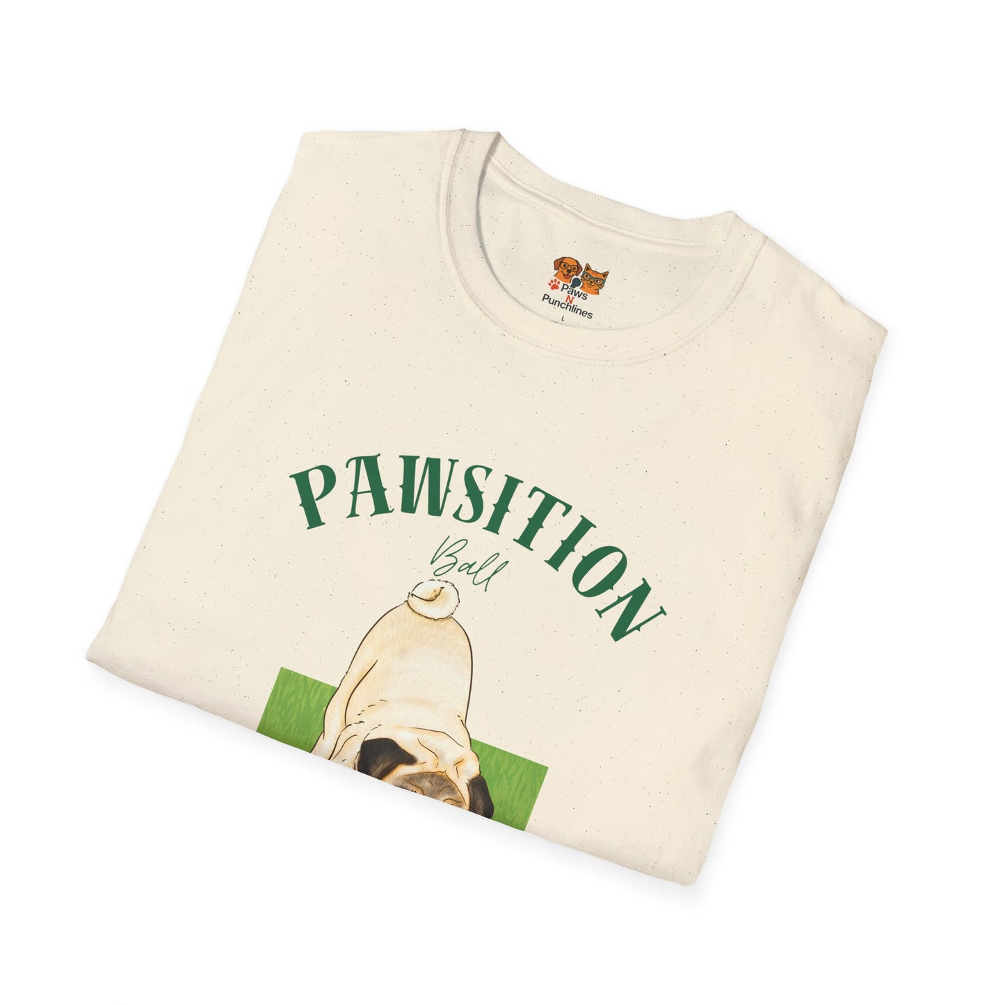 Pawsition Retrieval Squad T-Shirt — Cute Pug Dog Graphic Tee