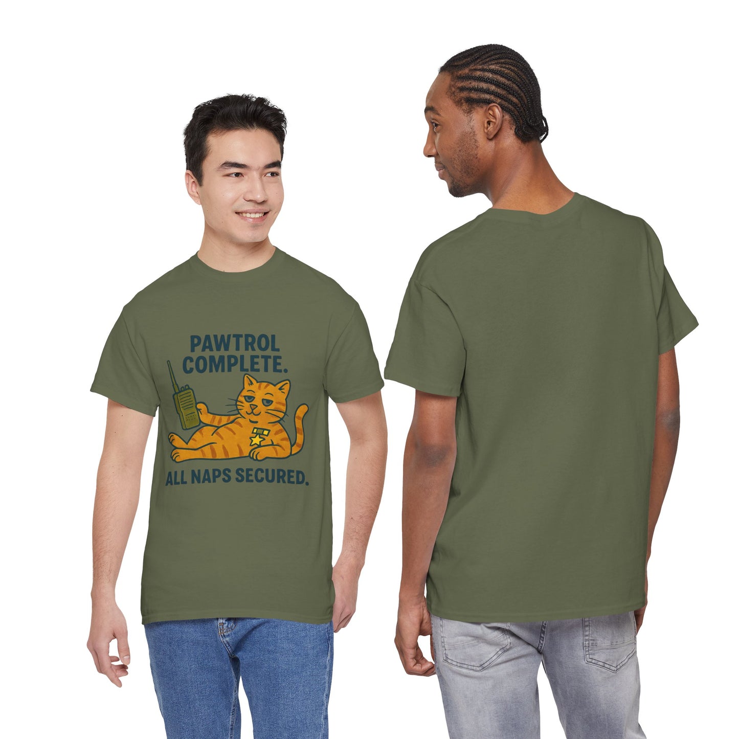 Pawtrol Complete  — “All Naps Secured” Funny Cat Tee