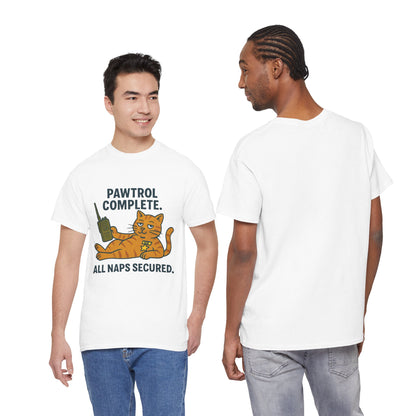 Pawtrol Complete  — “All Naps Secured” Funny Cat Tee