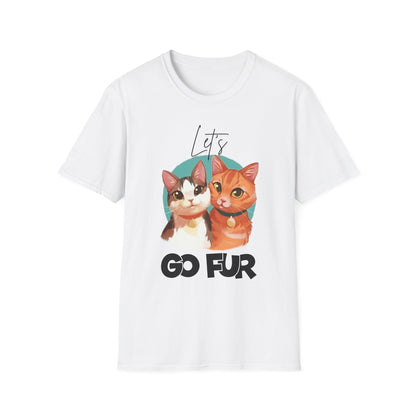 Let's Go Fur Cat T-Shirt — Cute Pair Cat Tee for Cat Lovers