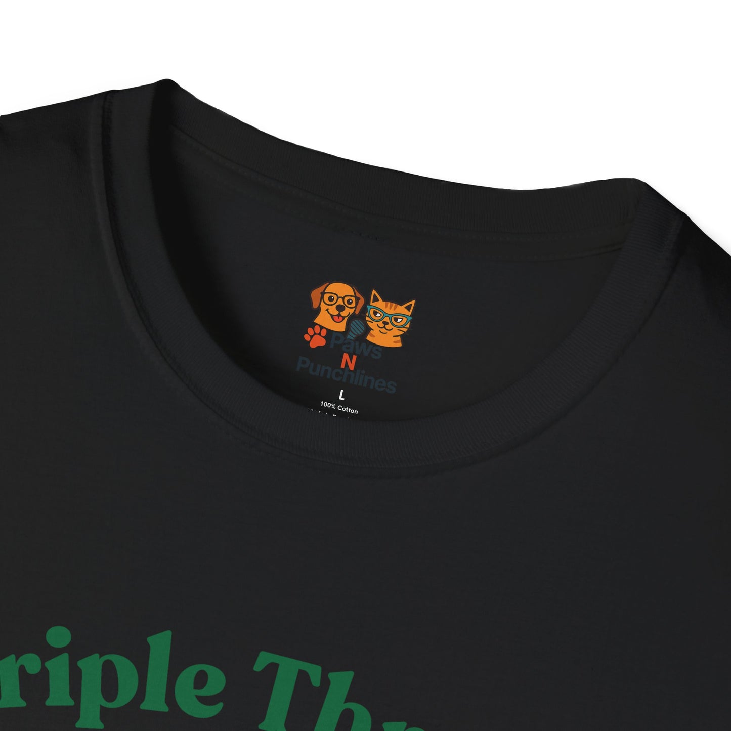 Triple Threat Snacc Edition T-Shirt — Cute Trio Puppy Graphic Tee