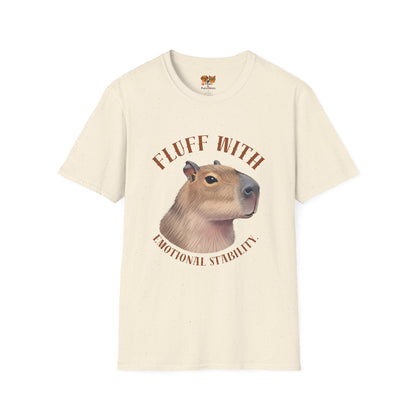 Capybara 'Fluff With Emotional Stability' T-Shirt