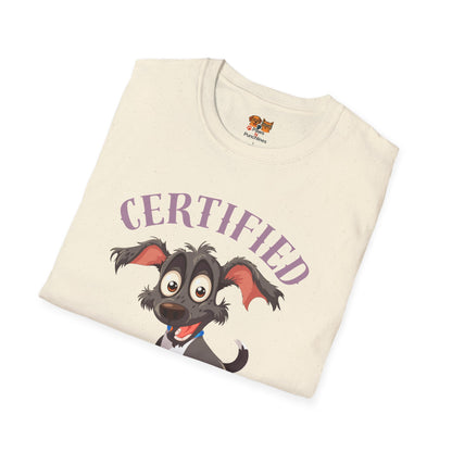 Certified Goofball Dog T-Shirt — Cute Cartoon Puppy Graphic Tee