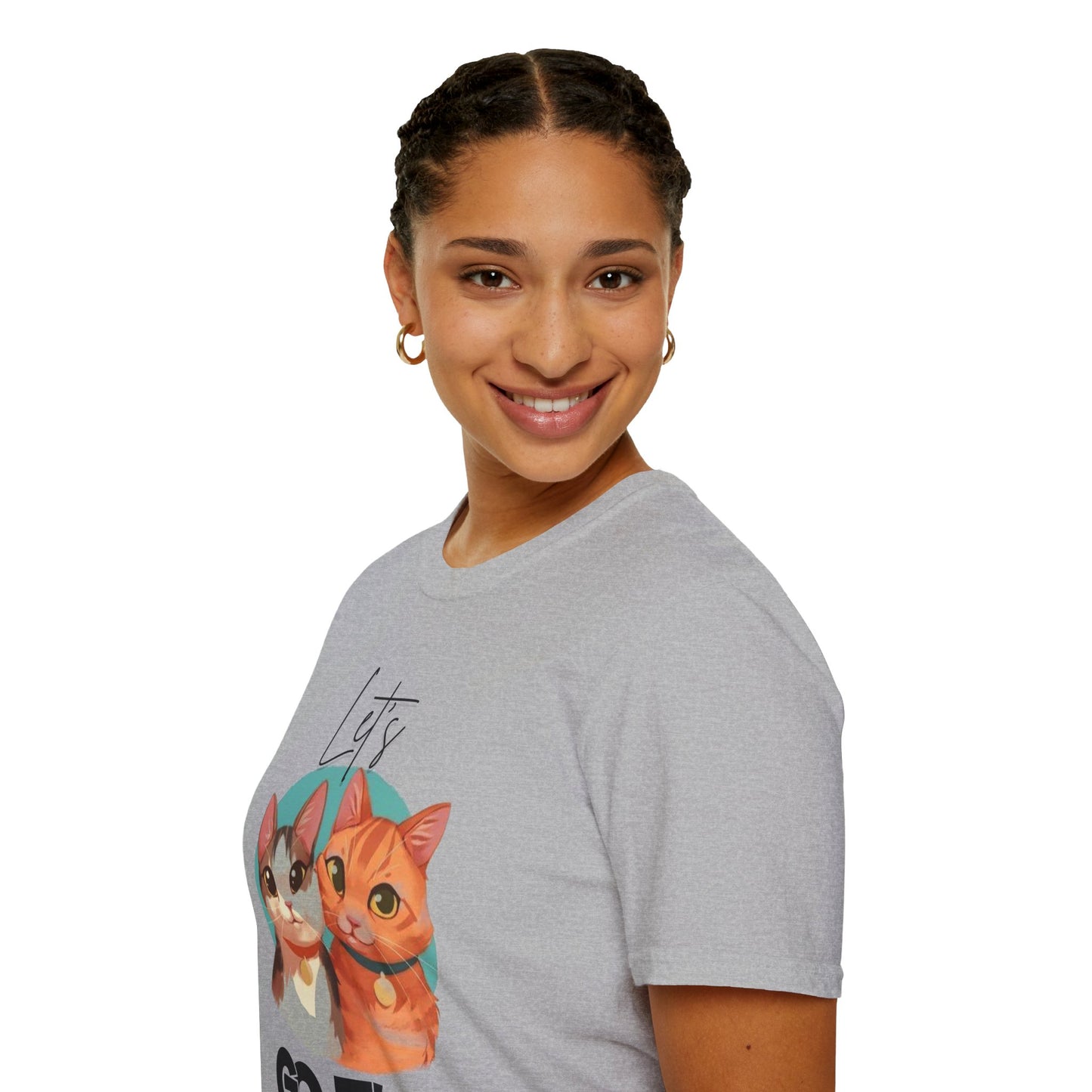 Let's Go Fur Cat T-Shirt — Cute Pair Cat Tee for Cat Lovers