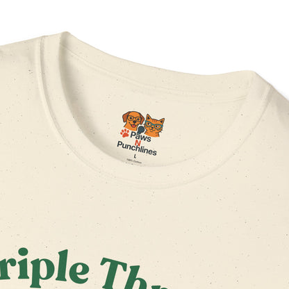 Triple Threat Snacc Edition T-Shirt — Cute Trio Puppy Graphic Tee