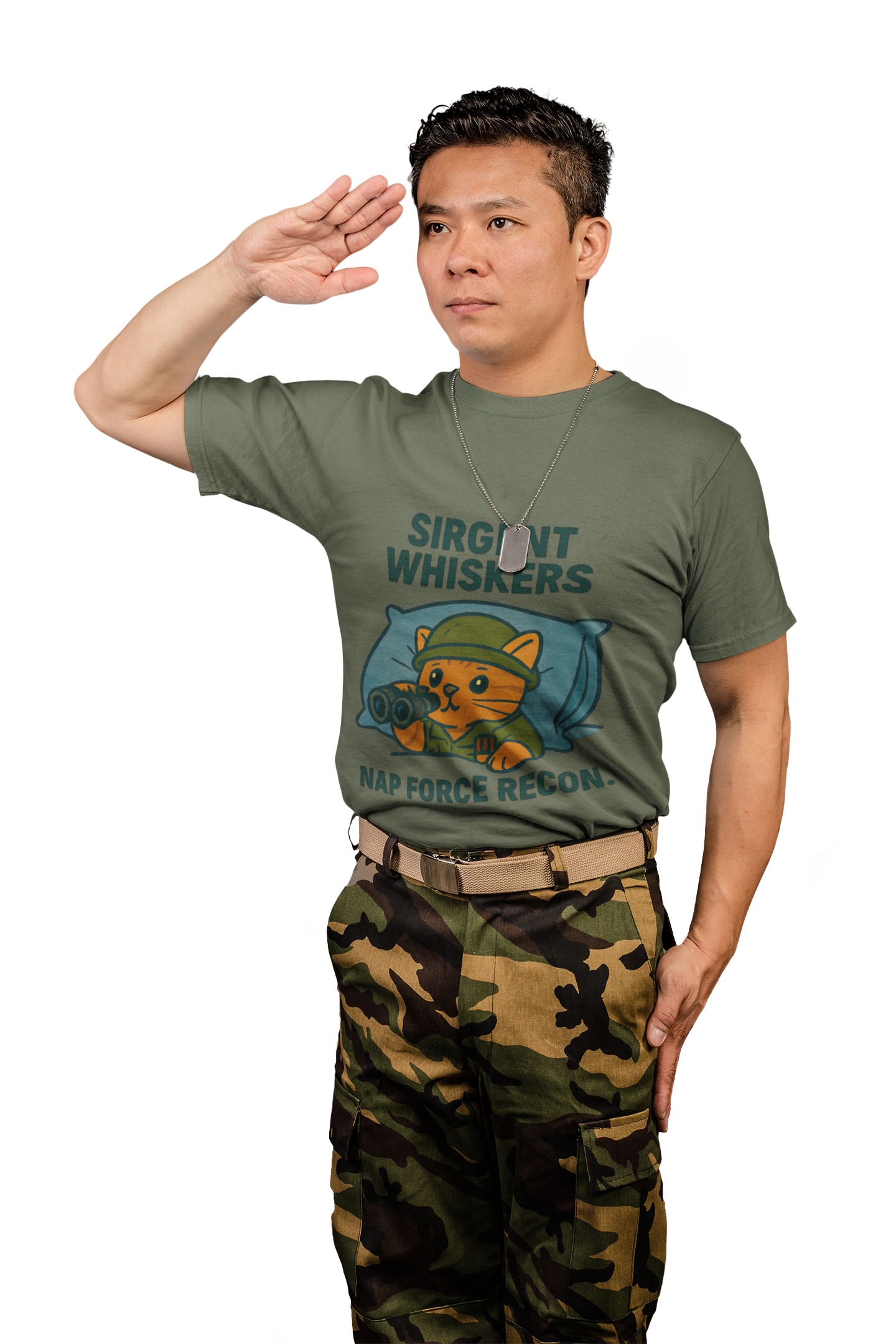 Sirgent Whiskers Nap Force Recon T-Shirt