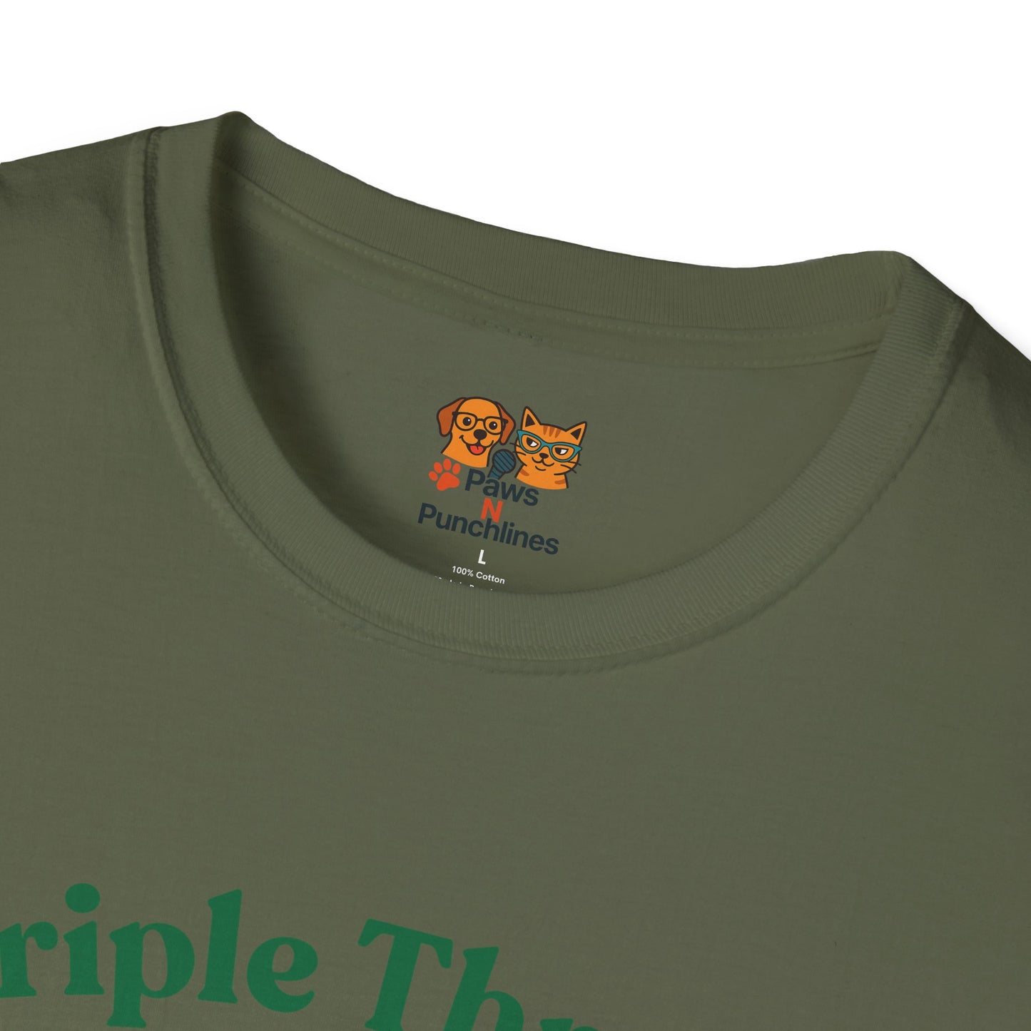 Triple Threat Snacc Edition T-Shirt — Cute Trio Puppy Graphic Tee
