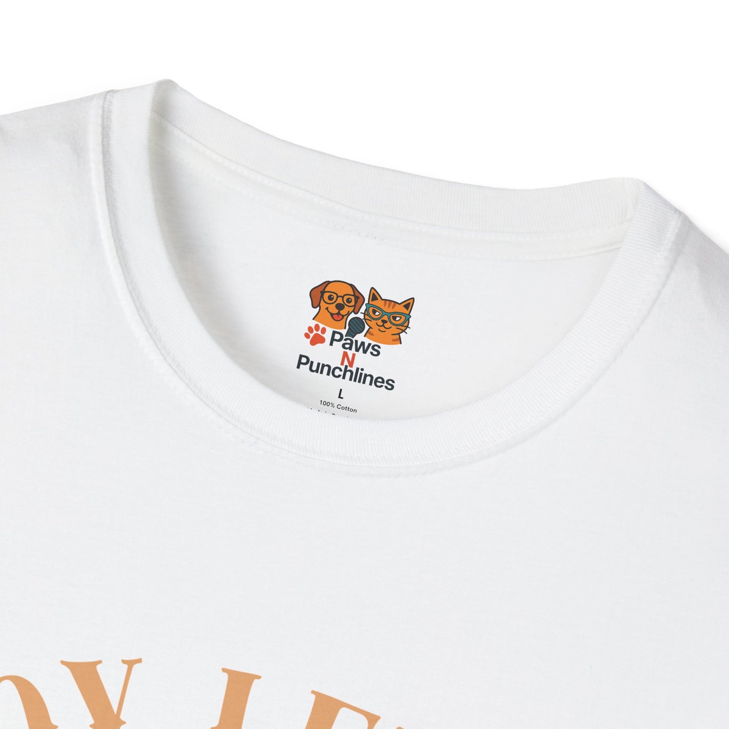 Joy Level Off Leash T-Shirt — Cute Happy Dog Graphic Tee
