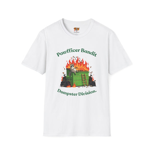 Pawfficer Bandit T-Shirt — Dumpster Division Graphic Tee