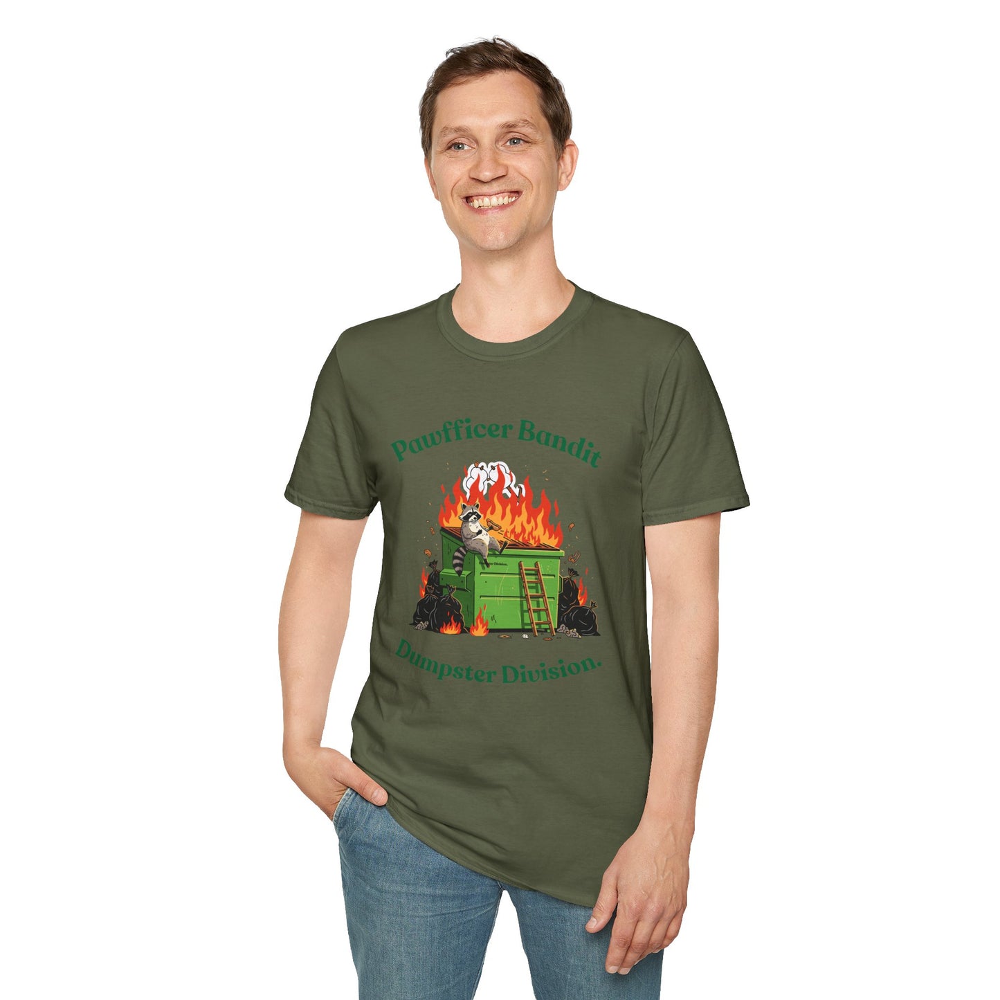 Pawfficer Bandit T-Shirt — Dumpster Division Graphic Tee