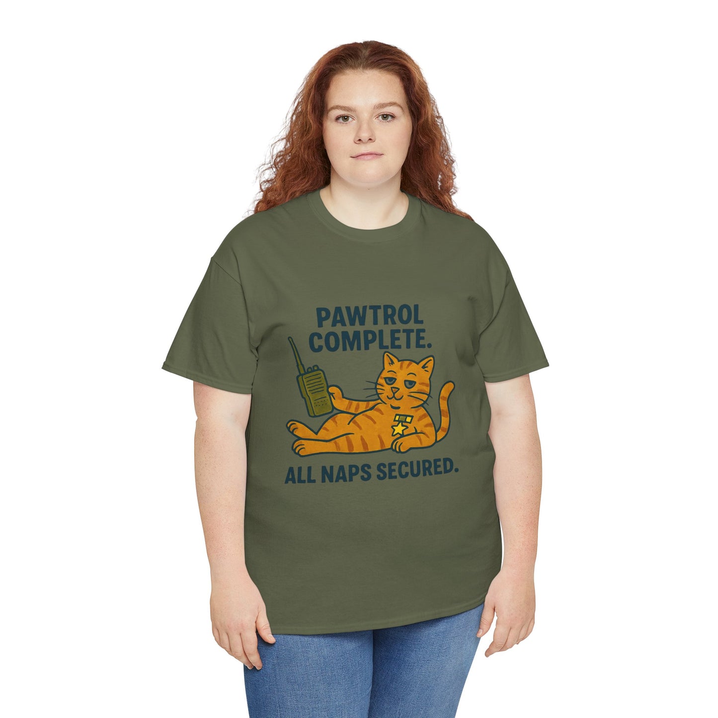 Pawtrol Complete  — “All Naps Secured” Funny Cat Tee