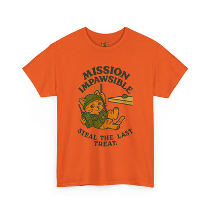 Mission Impawsible Cat Tee - "Steal The Last Treat" Funny Cat T-Shirt