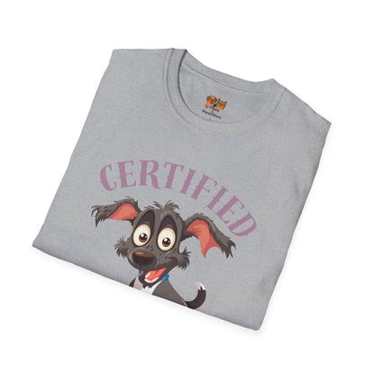Certified Goofball Dog T-Shirt — Cute Cartoon Puppy Graphic Tee