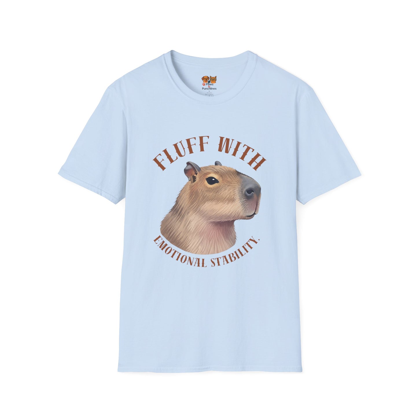 Capybara 'Fluff With Emotional Stability' T-Shirt