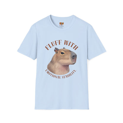 Capybara 'Fluff With Emotional Stability' T-Shirt