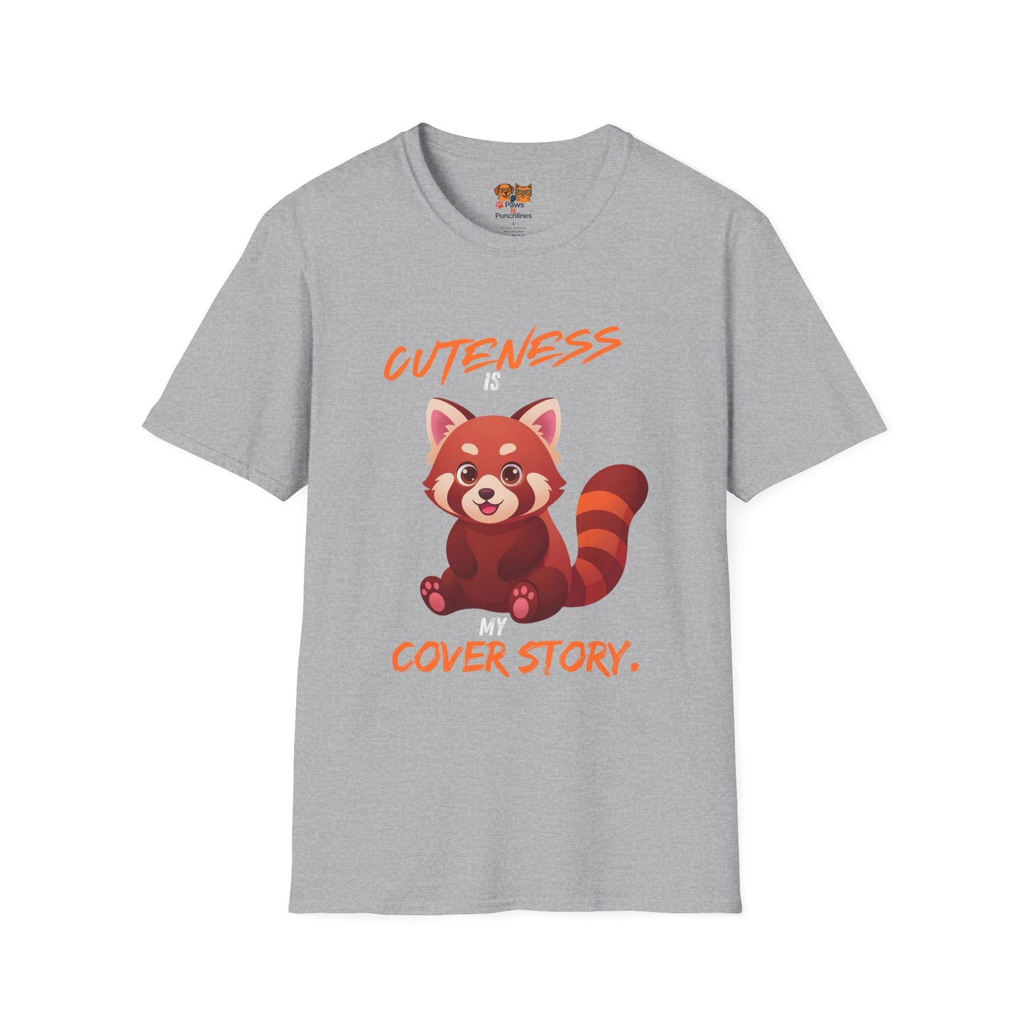 Cuteness Is My Cover Story Red Panda T-Shirt