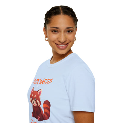 Cuteness Is My Cover Story Red Panda T-Shirt