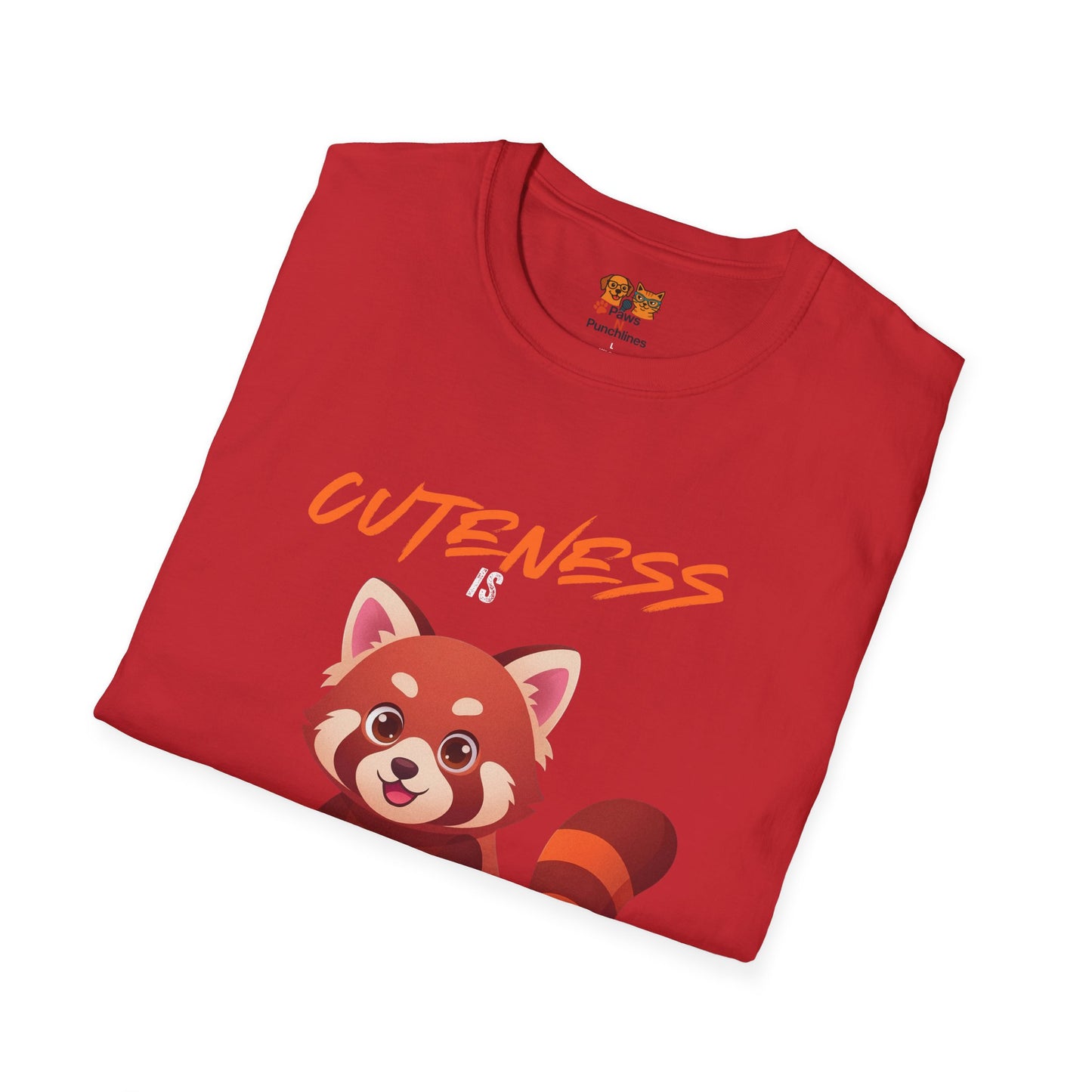 Cuteness Is My Cover Story Red Panda T-Shirt